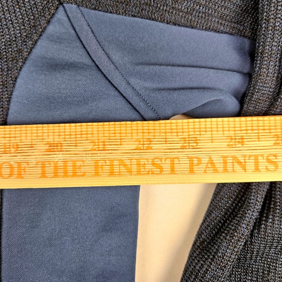 Spyder Men Large 1/4 Zip Pullover Jacket Blue Orange Logo Athletic - Picture 5 of 8